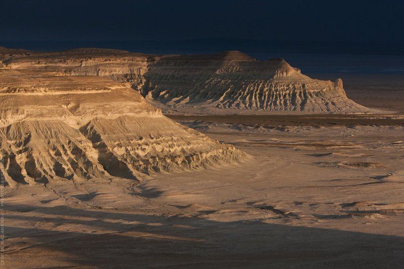 пейзаж, горы, тени, гроза, Мангистау, Мангышлак, Устюрт, landscape, Mangistau, Mangyshlak, Ustyurt \