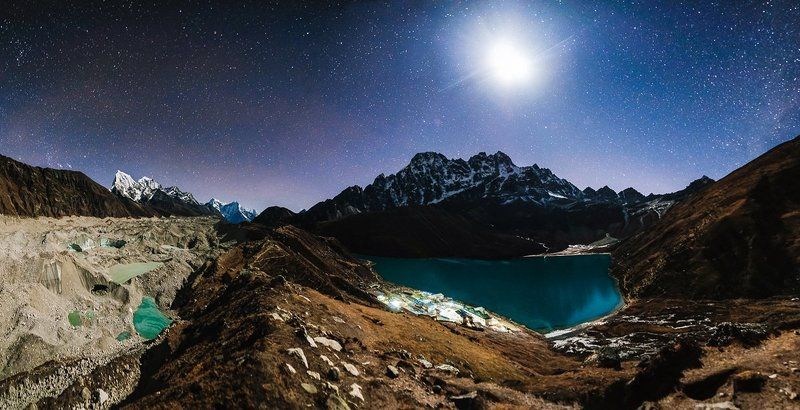 ночь, звезды, пейзаж, непал, горы Звёздные ночи Непала фото превью