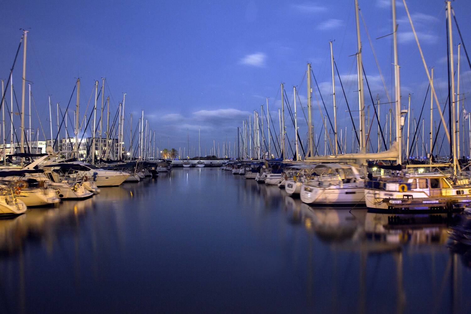 #Голубой рассвет #Яхты #Море, Leonid Lan