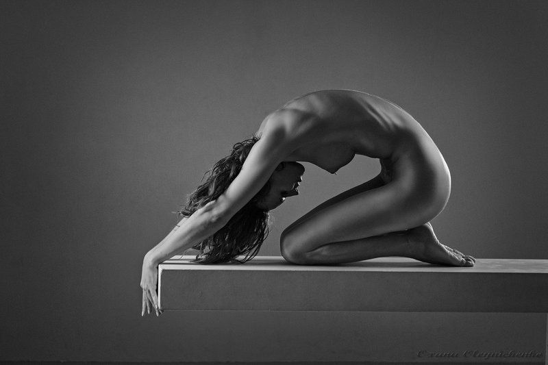 женщина, ню, тело, пластика, монохром Каплей воды.... фото превью