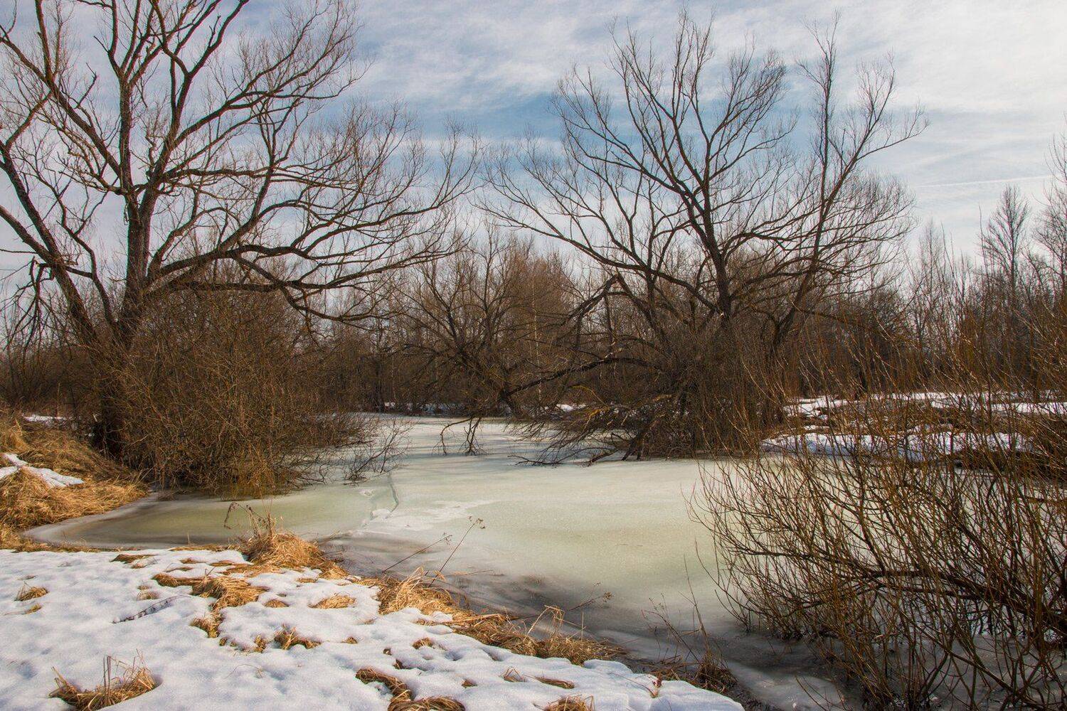 лёд, снег, весна, Александр