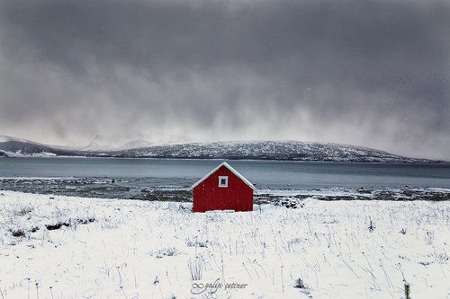 rød hytte