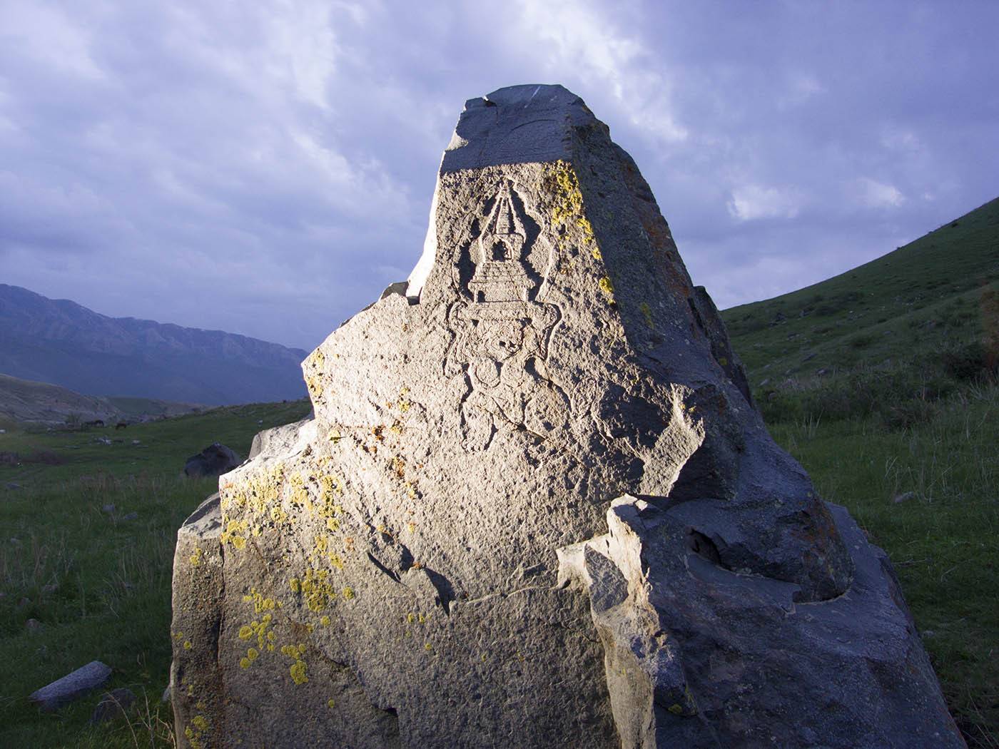 Казахстан, горы, буддизм, ступа, символы, , Борис Резванцев