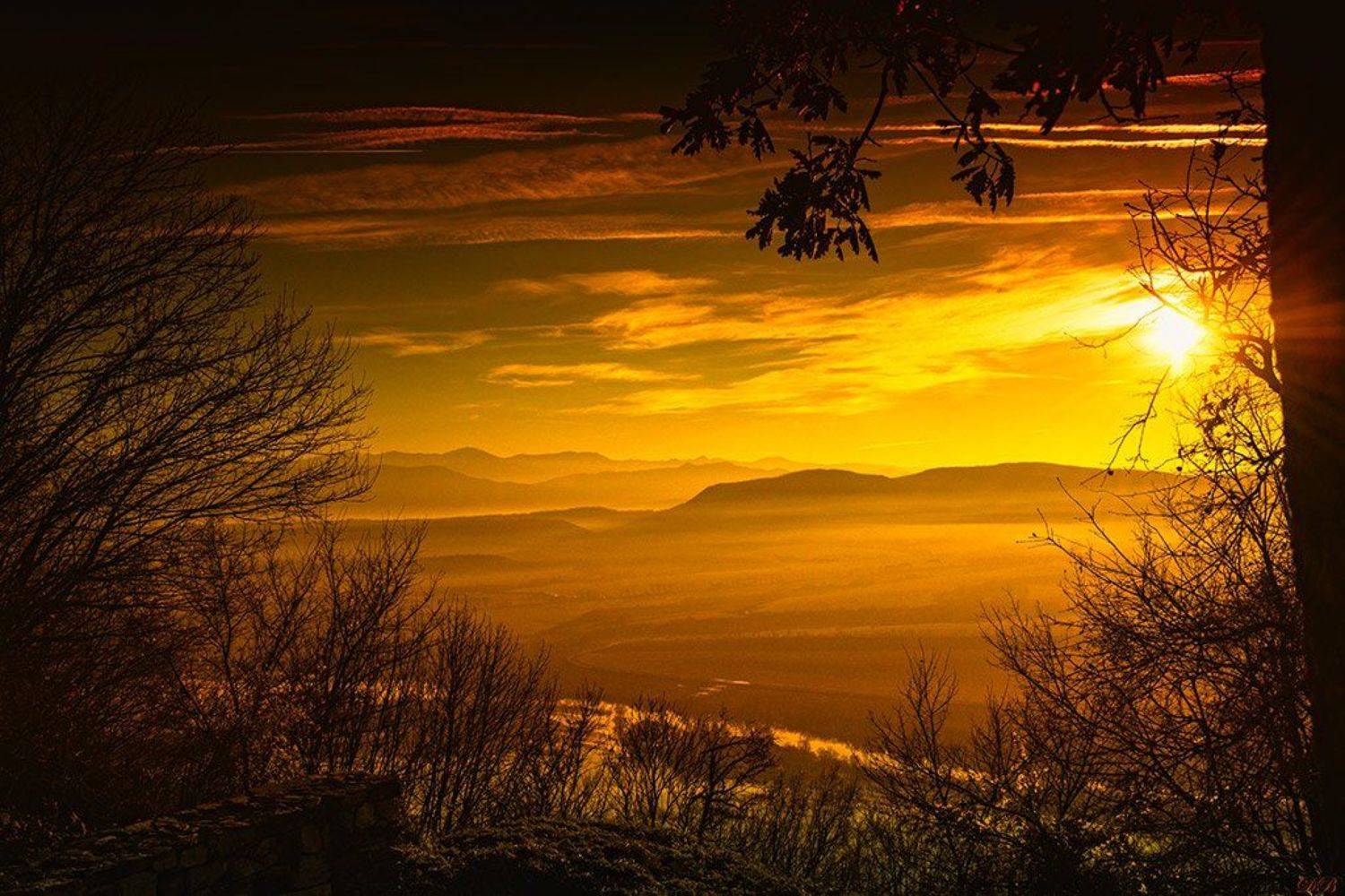 color, colorful, colors, color image, glow, image, landscape, mountain, nature, natural light, photography, skies, sun, yellow,, Dr Didi Baev