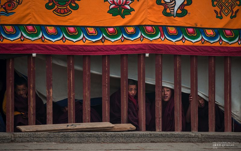  церемонии  - лама  观礼的喇嘛 фото превью