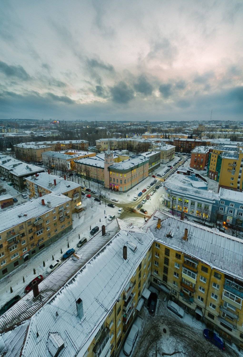 Дрон, квадрокоптер, карелия, небо, вечер, панорама, Михаил Проскалов