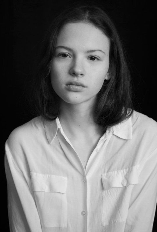 portrait, girl, bw, natural, beauty  Darina фото превью