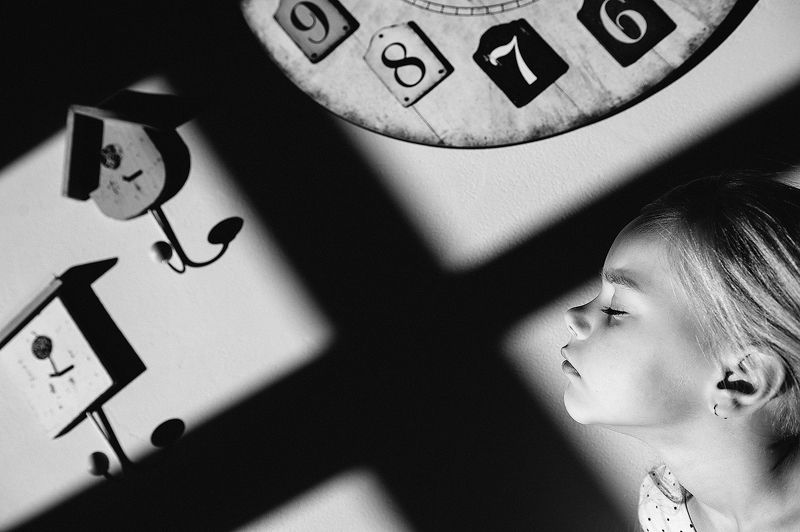 часы, время, девочка Время фото превью