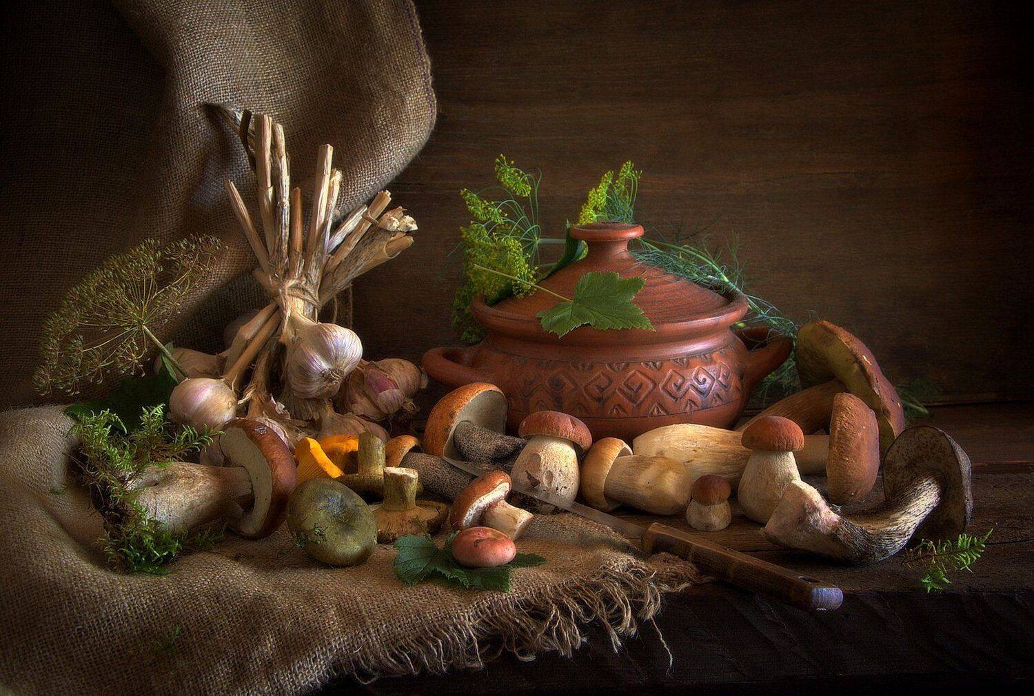 сергей алексеев, натюрморт, грибы, Сергей Алексеев