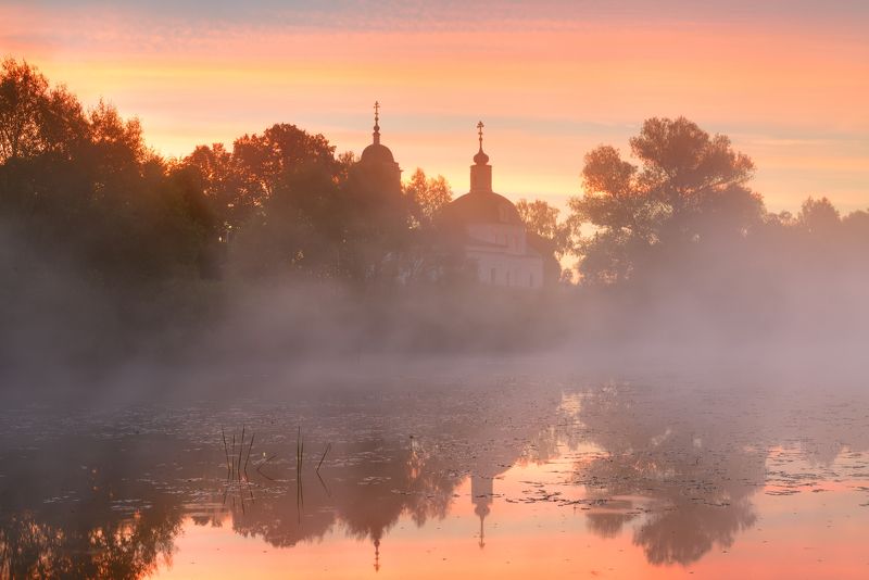 Рассвет под пение соловьев фото превью