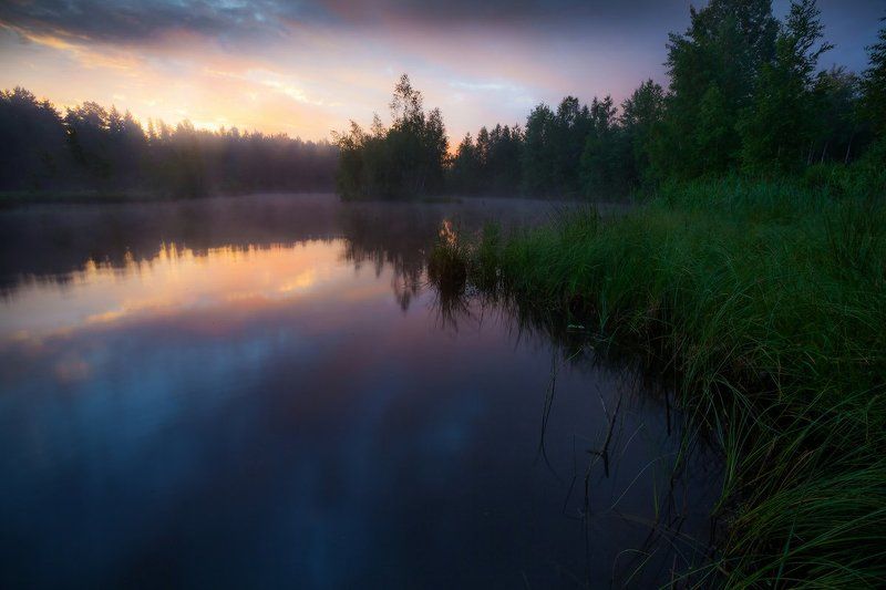 доброе утро, рассвет, озеро, лето, тишина, сказка Доброе утро фото превью