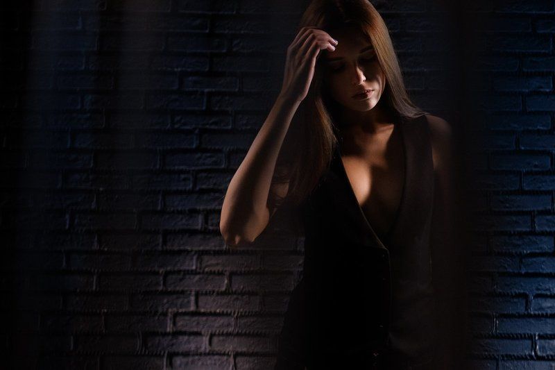 portrait, smile, studio, beauty, xt2,color,  bra, lingerie Вероника фото превью