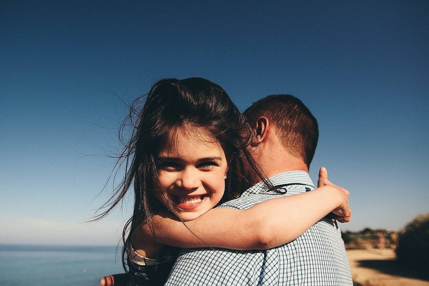 солнце, лето, море, папа, дети, девочка, смех, семья, тепло, Зубавичене Элина