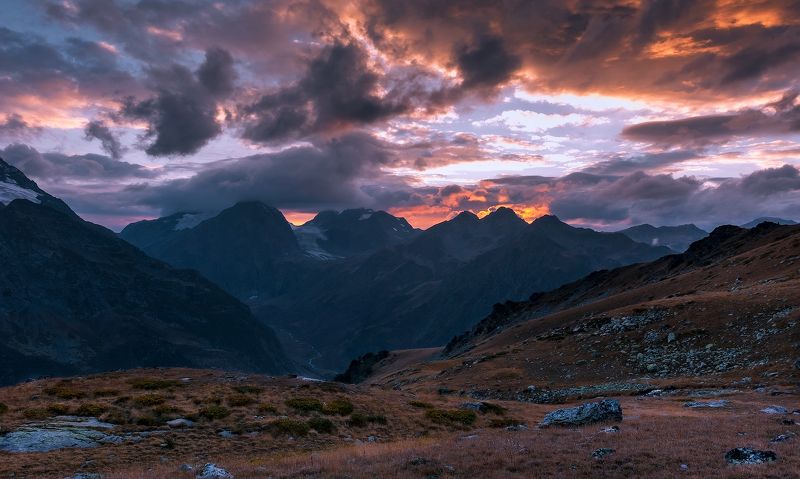 Закат над долиной Псыша фото превью