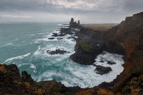 Londrangar basalt cliffs.