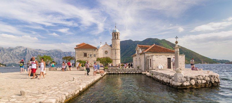 Черногория, Montenegro, Пераст, Perast, Perasto, sea, море, остров,Crna Gora, Адриатическое, AdriaticSea Богородица на Рифе фото превью
