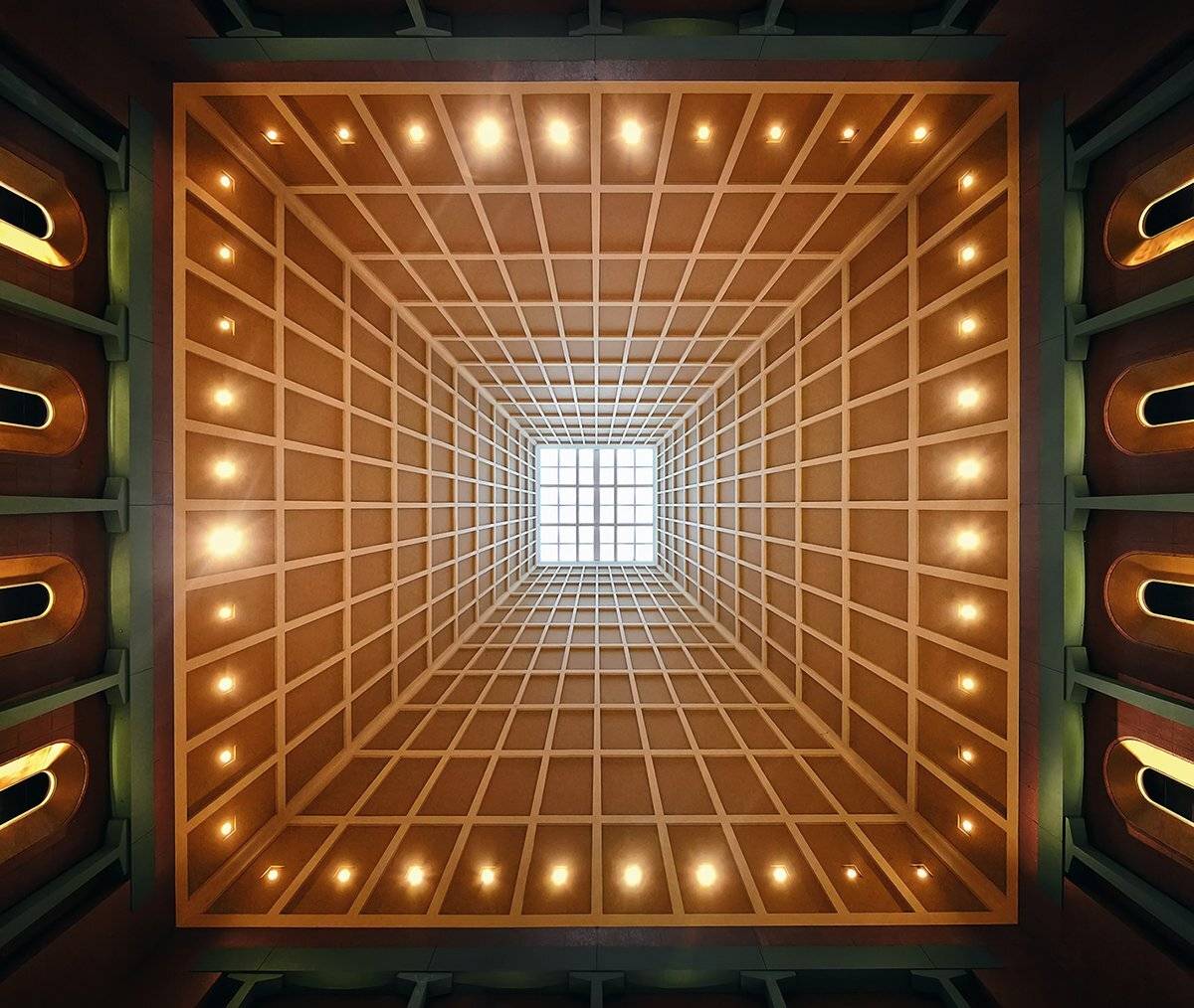 абстракция, центральная симметрия, интерьер, здание, архитектура, Алексей Ермаков