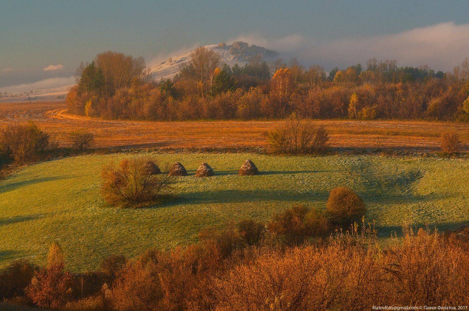 #алтай_чудеса_природы #алтай #сибирь #siberia #павел_филатов #pavel_filatov #filatovpavelaltai #fall #красногорье #красногорский_район #алтайский_край #стога #осень #красногорское #березы #иней #hoarfrost, Павел Филатов