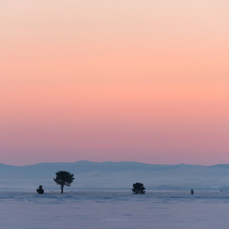 пейзаж, байкал, рассвет,зима Предрассветная мелодия Байкала... фото превью