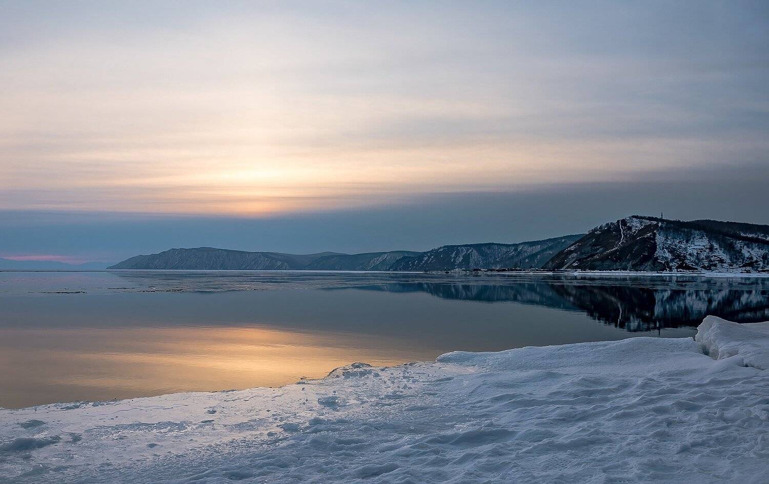 ангара, байкал, листвянка, март, Владимир Штыриков