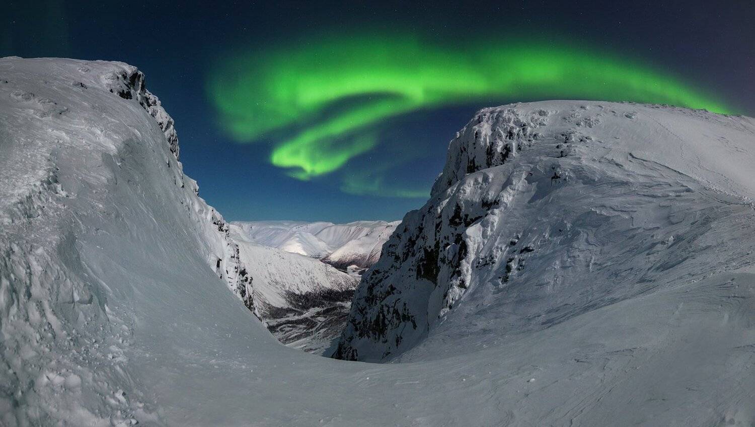 пейзаж,горы,панорама,россия,звезды,сияние,аврора,, Виталий Истомин