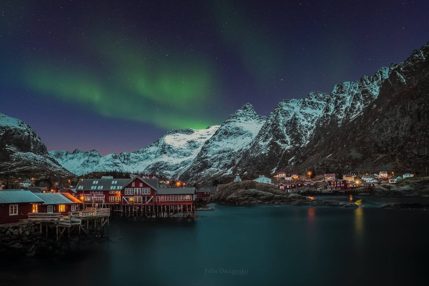 norway,lofoten,A wiladge,nightscape,mountains,zeiss milvus 21mm, Felix Ostapenko