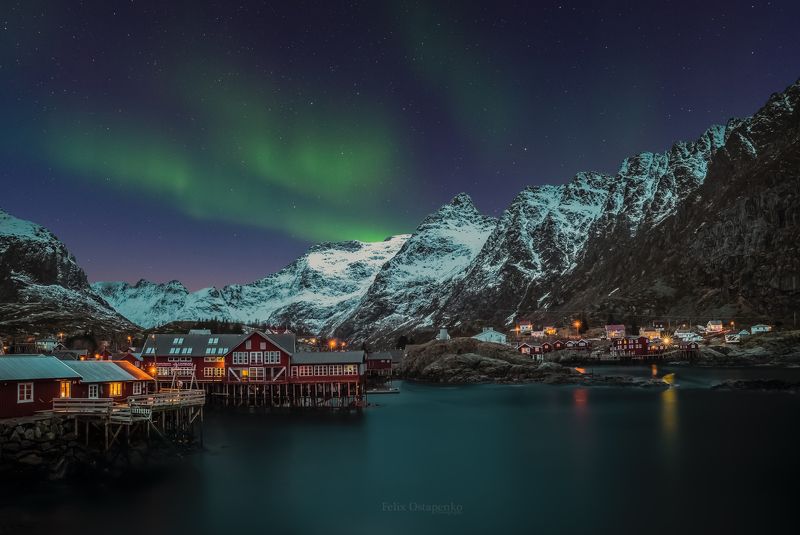 norway,lofoten,A wiladge,nightscape,mountains,zeiss milvus 21mm скаска малинково горадка фото превью