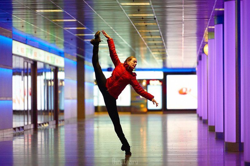 ballerina, ballet, dance, dancing, portrait, Zurich HB Station фото превью