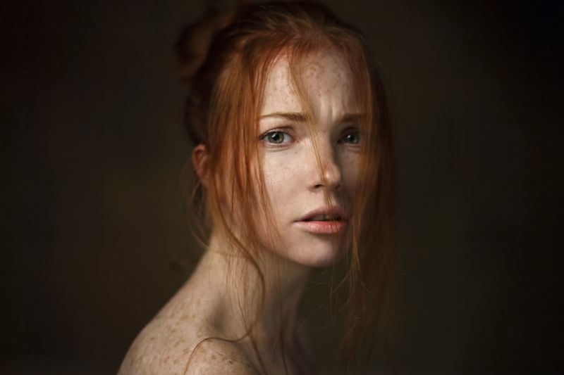 девушка, 2017, портрет, portrait, глаза, прическа, pretty, рыжая Oksana фото превью