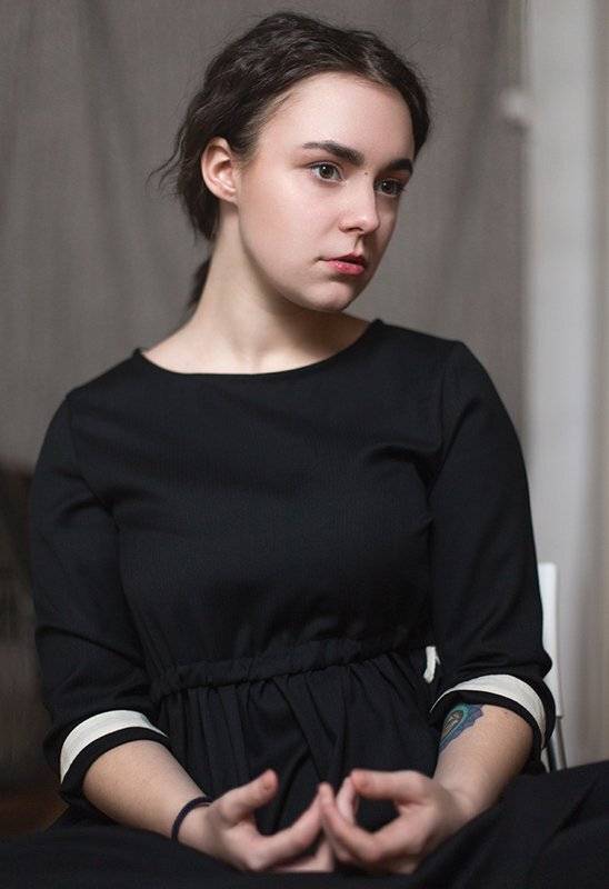 портрет, девушка, Дмитрий