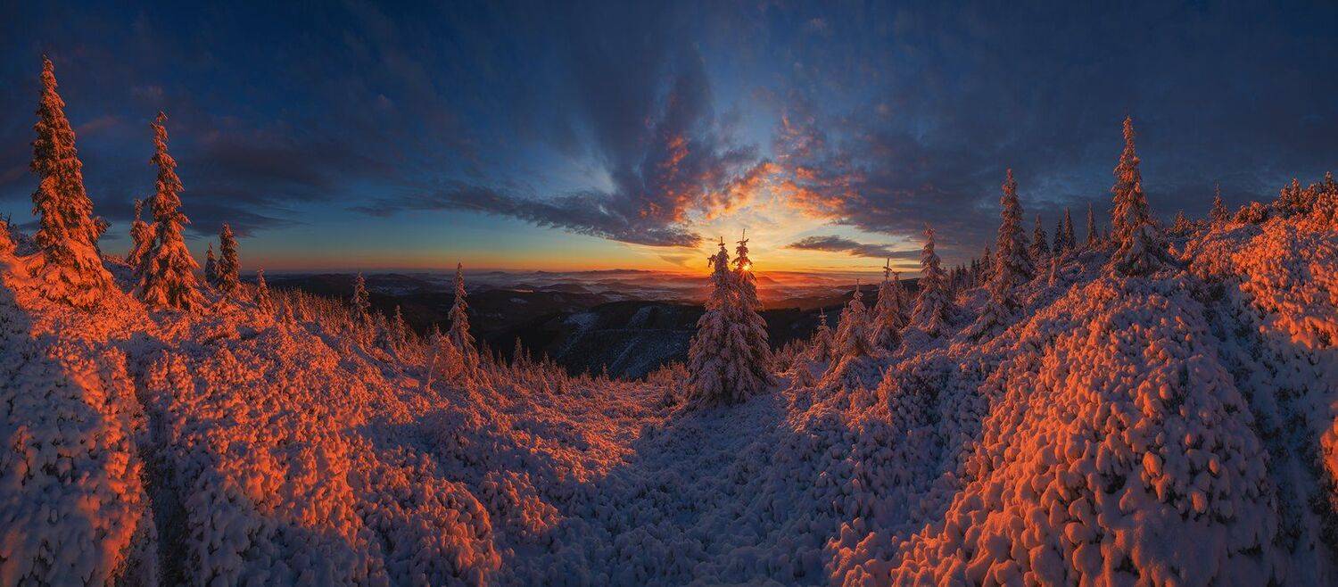 landscape,canon,winter,sunrise, Iza,Darek