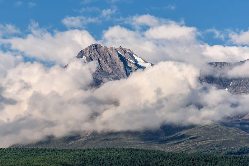 алтай, горы, счх, облака, altai, mountains, clouds В облаках... фото превью