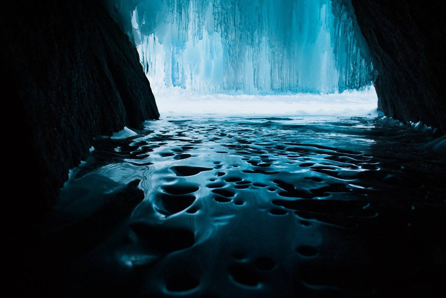 байкал, лед, сибирь, Марина Остапенко