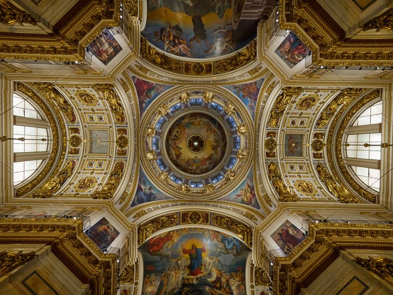 Санкт-Петербург, Питер, город, архитектура, храм, история, красота,  Купол Исаакиевского Собора фото превью