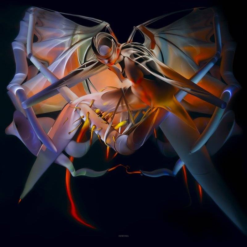 светографика, отражения, искажения, бумага, предметы, рулоны, абстракция, импровизация, сюжет, HoryMa (ХориМа)