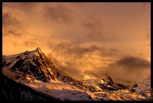 Закат в Шамони