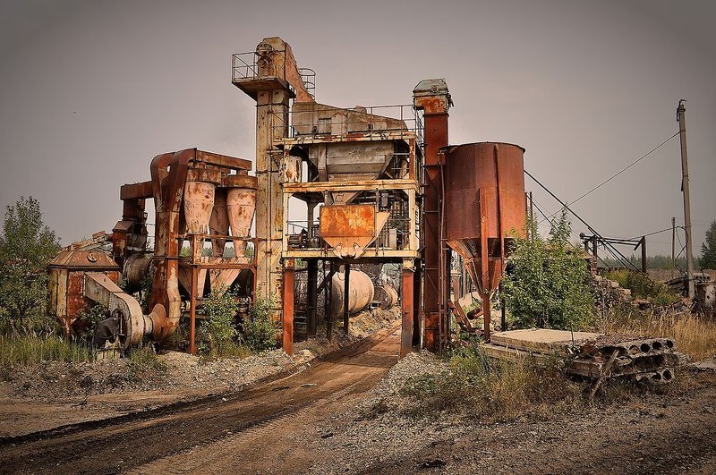 Асфальтовый завод фото превью