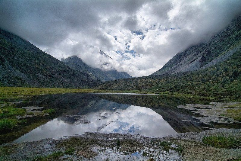 горы, алтай, отражения Красота гор фото превью