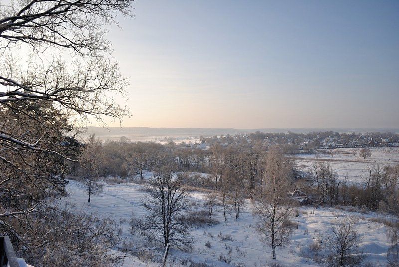 звенигород, монастырь звенигородский пейзаж фото превью