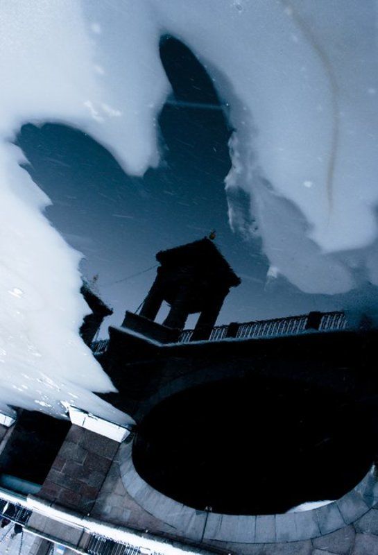 фонтанка,перевертыш,мост,зима,лед черный сон Петербурга фото превью