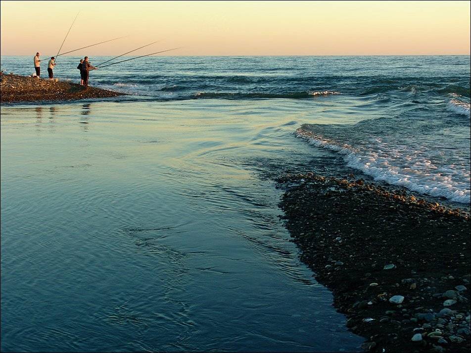 река, море, рыбаки, Тарасов Алексей