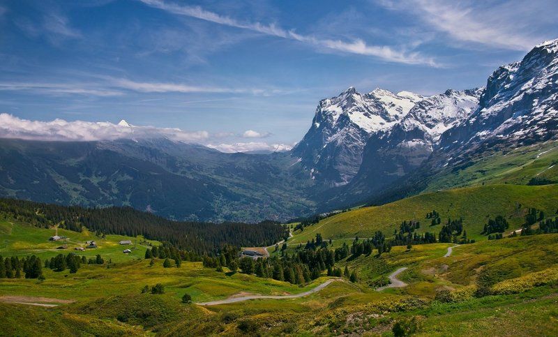 горы, альпы Жаркий день в Альпах. фото превью