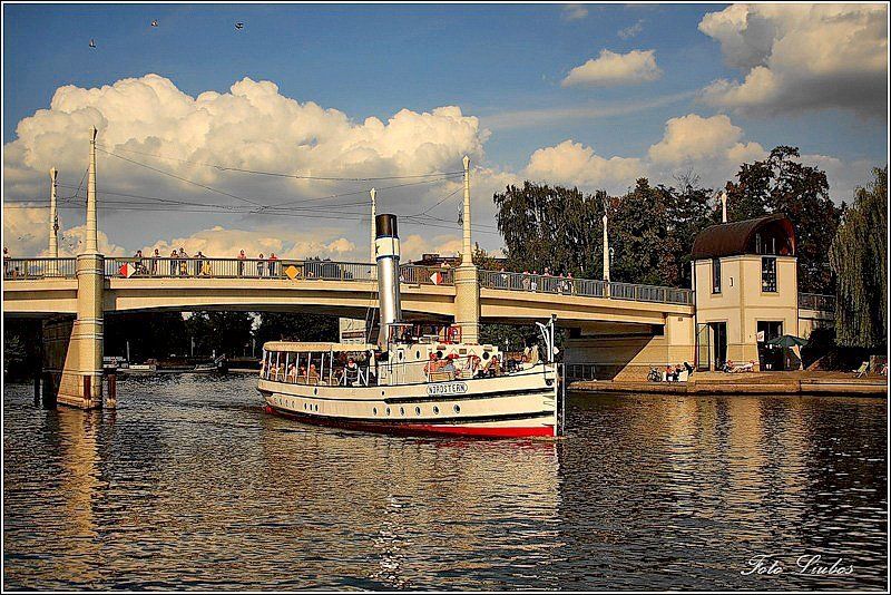 foto liubos,бранденбург на хафеле,лето,река,мост,пароход,облака Бранденбург,каким я его вижу и люблю.. фото превью