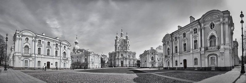 санкт-петербург, смольный монастырь, город Ансамбль Смольного монастыря фото превью