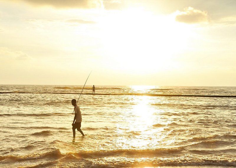 закат, путешествие, вечер, краски, рыбаки, лодки История одного заката фото превью