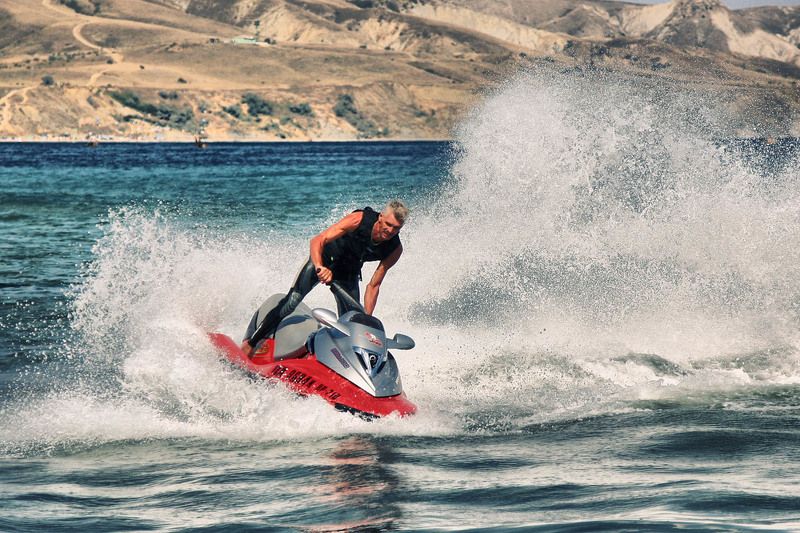 гидроцикл, море Брызги фото превью