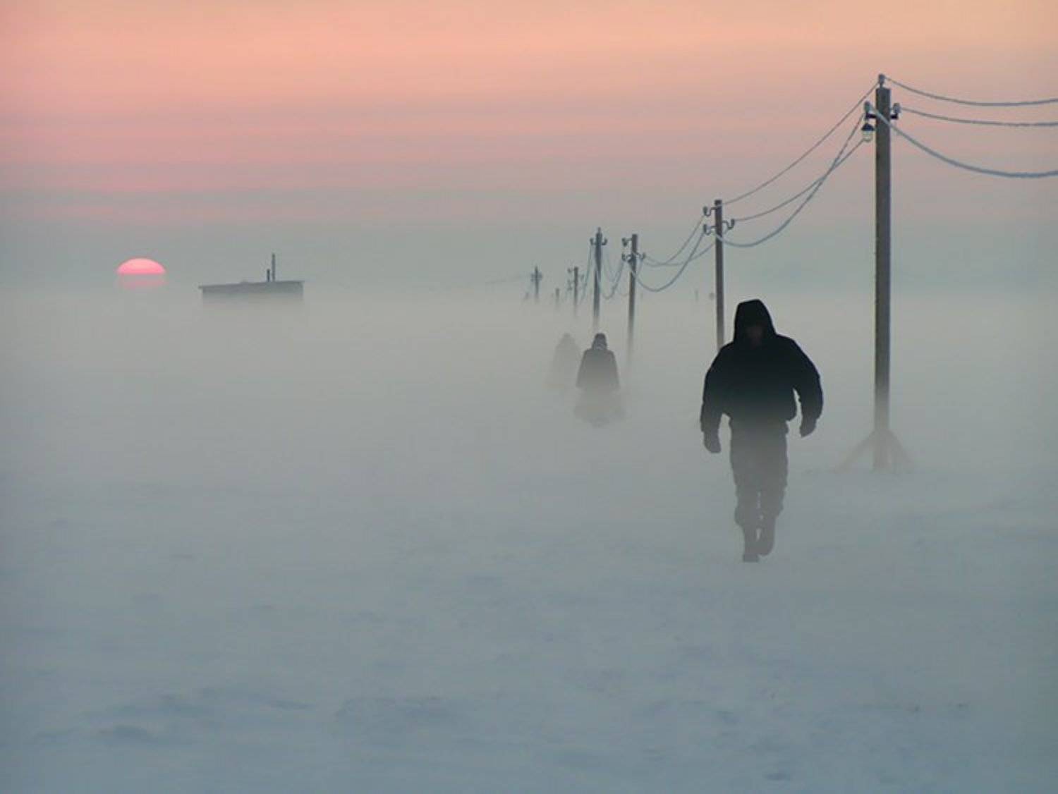 архангельск, зима, закат, Геннадий Дубинин
