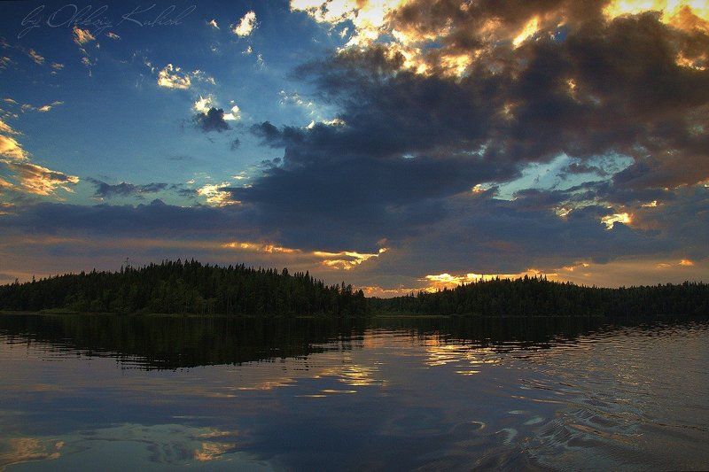 Закат над Красным . Соловки фото превью