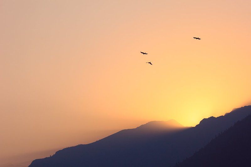 Рассвет в Гималаях фото превью