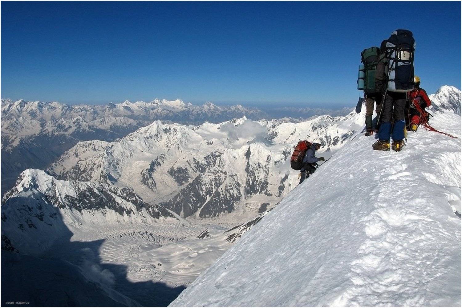 горы, памир, ледник, вершины, туризм, альпинизм, пик коммунизма,, Иван Жданов